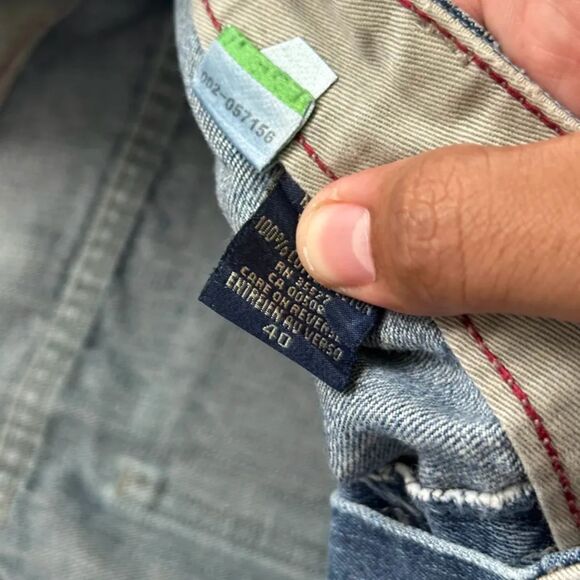 Vintage Y2K MFG Marithe Francois Girbaud Denim Shorts Size 40 Baggy - Picture 5 of 5